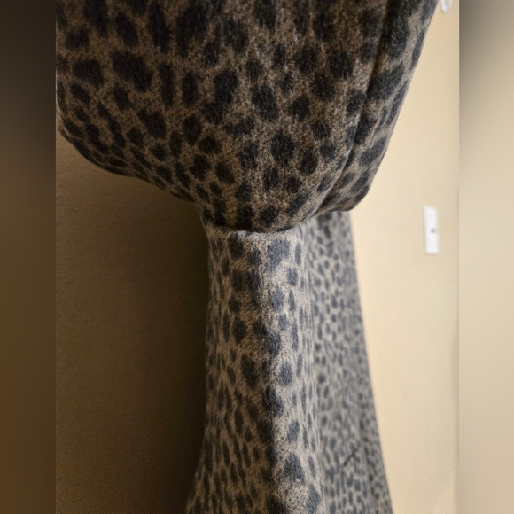 Ann Taylor Loft Leopard Wool Blend Lined Jacket Blazer Size 12P EUC - Picture 5 of 15